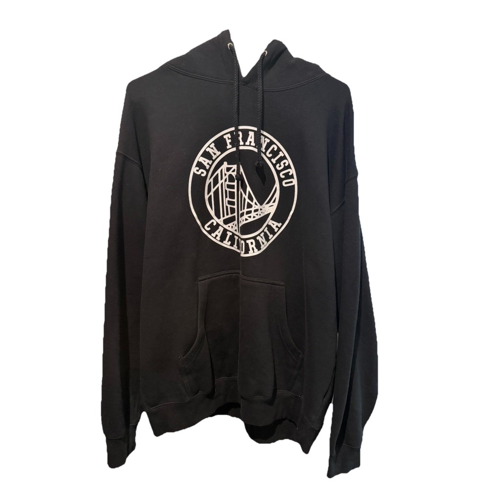 Black Hooded Sweatshirt. XL. San Francisco California Bay Golden State Warrior